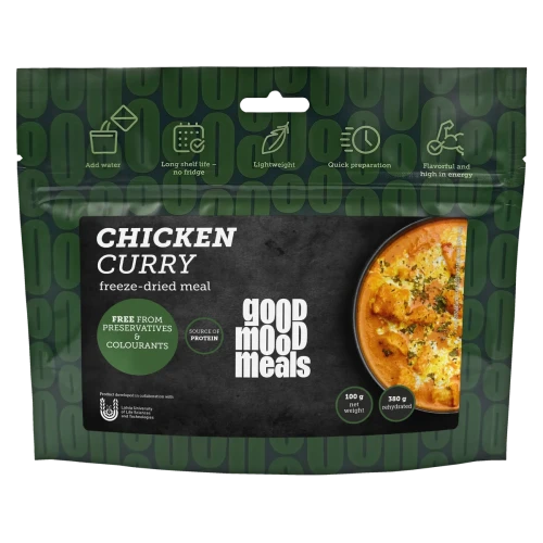 Przejdź do produktu Chicken Curry [Good Mood Meals] Żywność liofilizowana