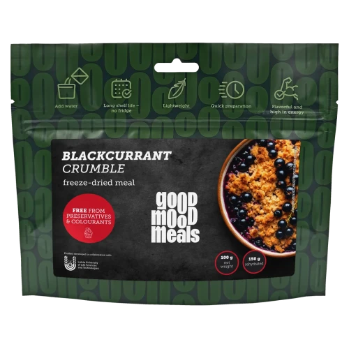 Przejdź do produktu Ciasto z czarnej porzeczki [Good Mood Meals] Żywność liofilizowana
